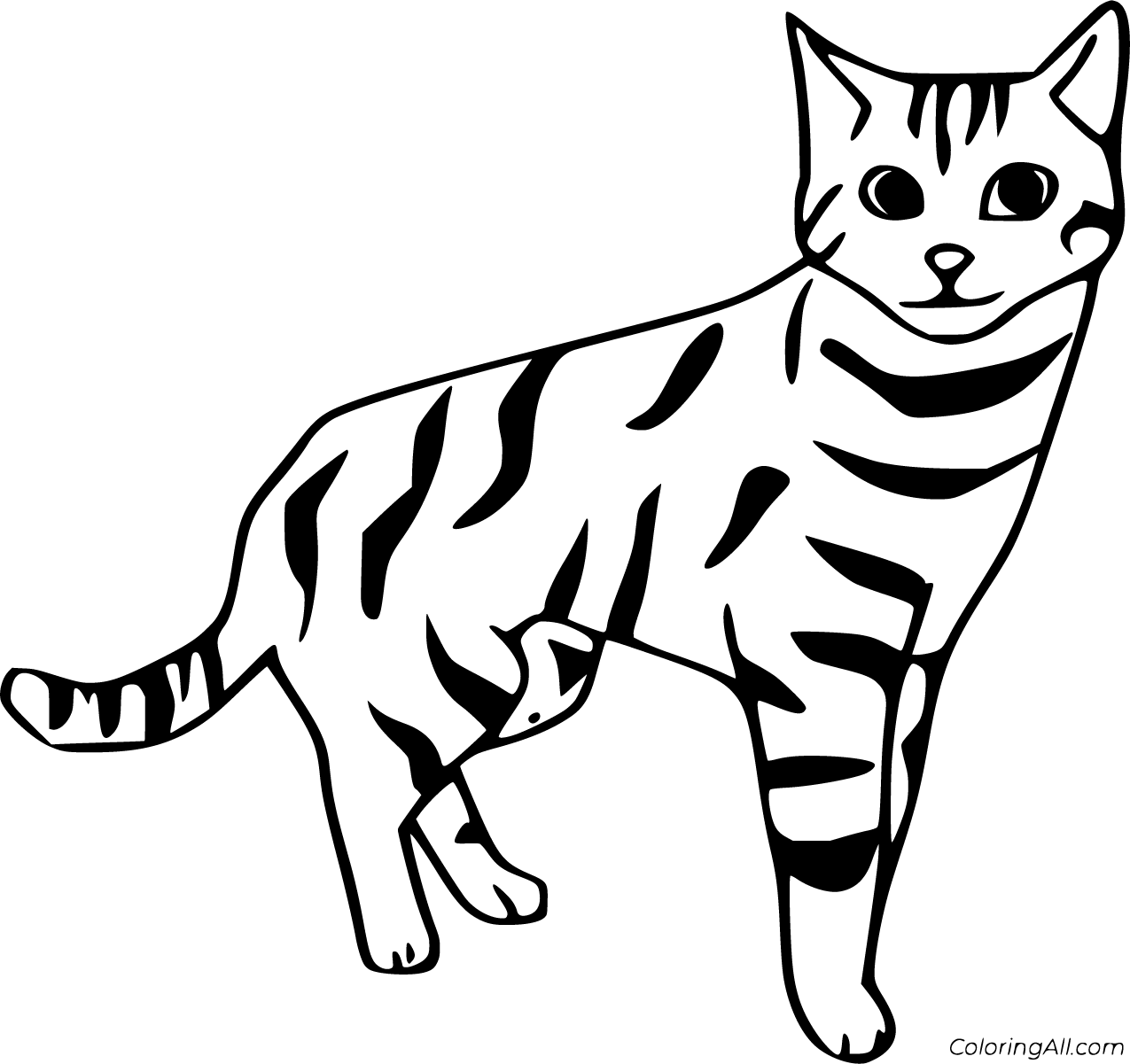 Olivia Cat Coloring Page Coloringall The Best Porn Website