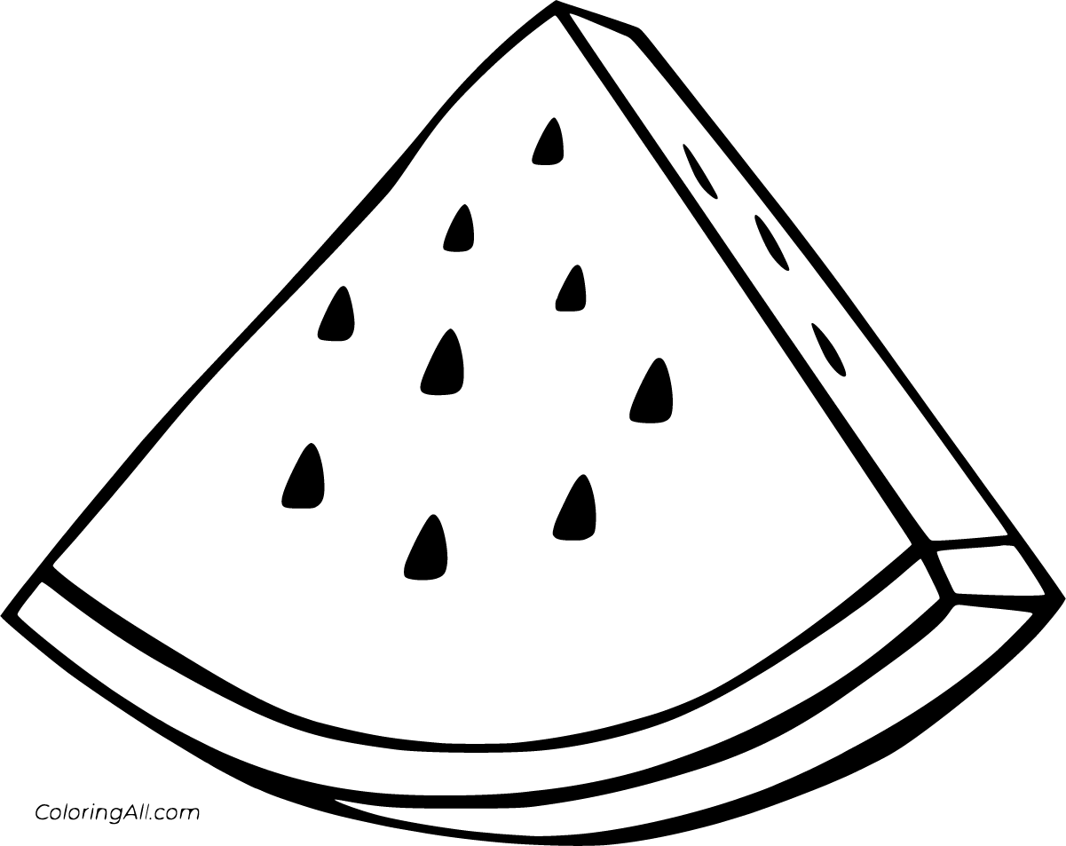 Download Watermelon Coloring Pages - ColoringAll