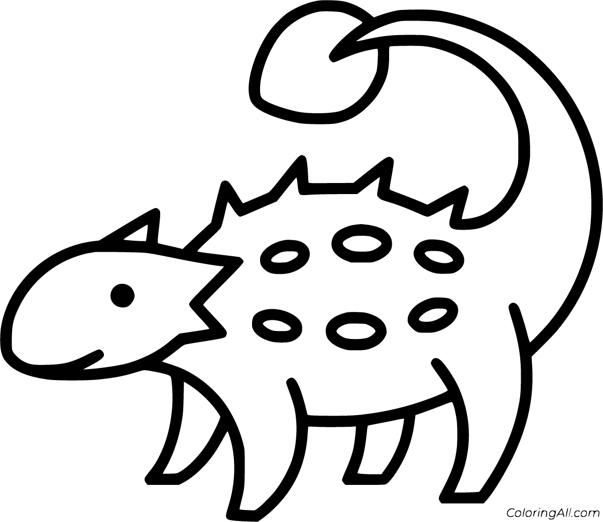 Download Ankylosaurus Coloring Pages - ColoringAll