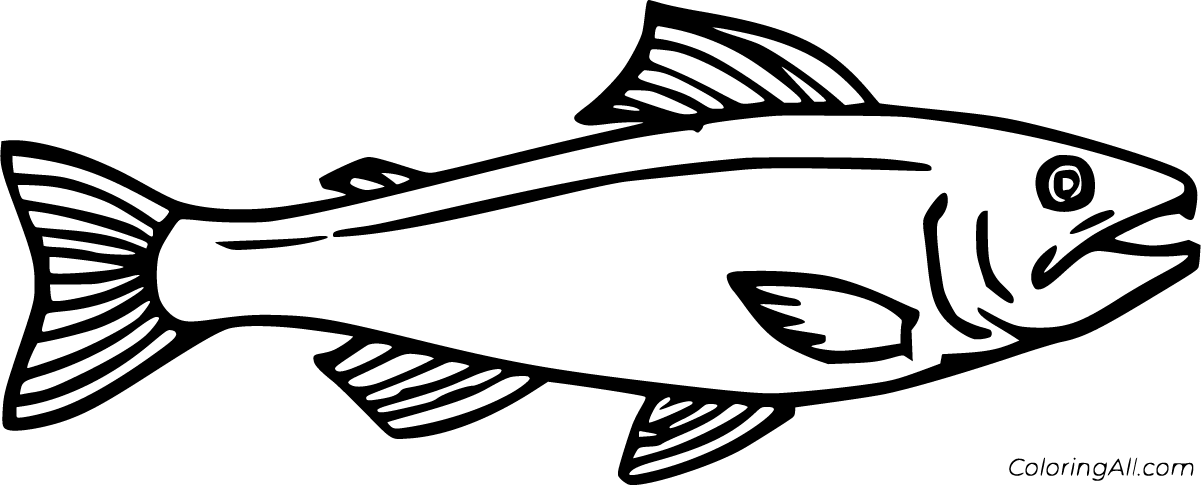 Download Salmon Coloring Pages - ColoringAll