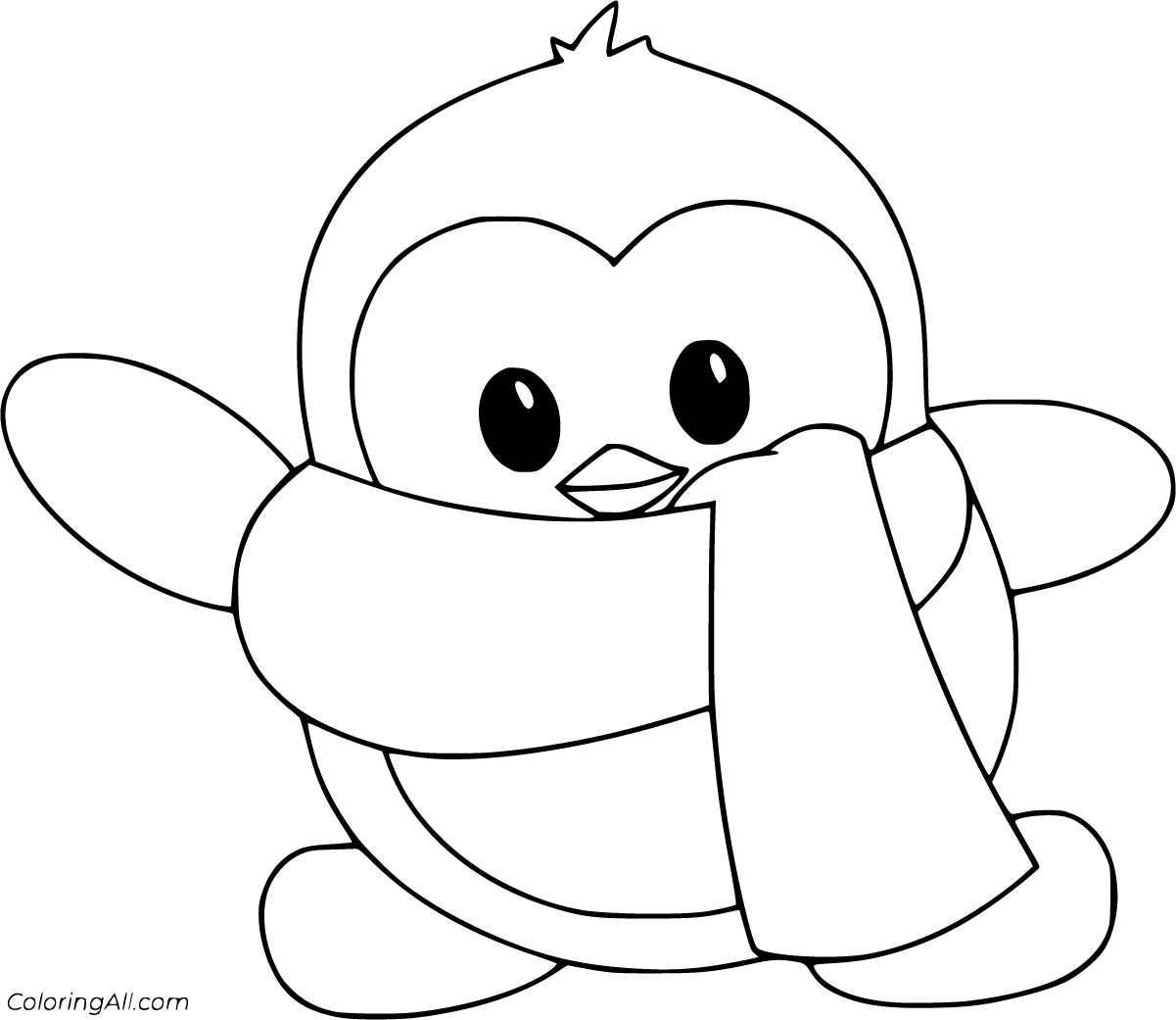 Penguin Coloring Pages   ColoringAll