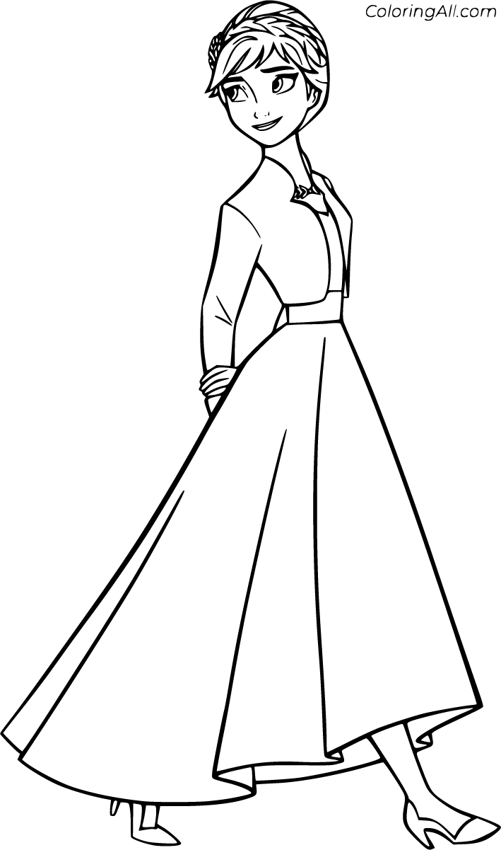 Anna Coloring Pages - ColoringAll
