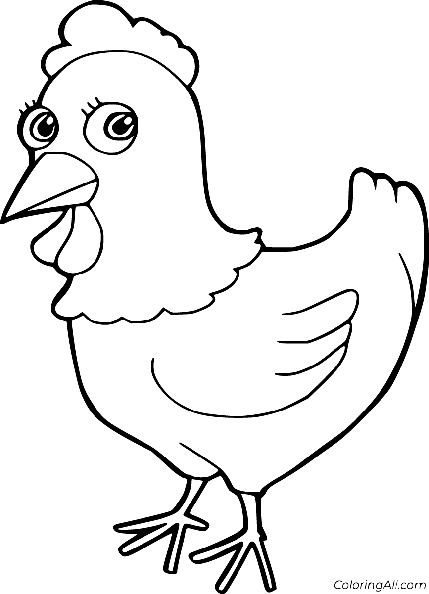 how to draw and coloured a hen - video Dailymotion
