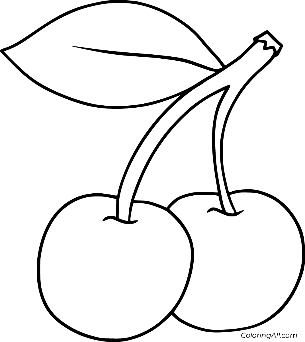 Cherries Colouring Pages