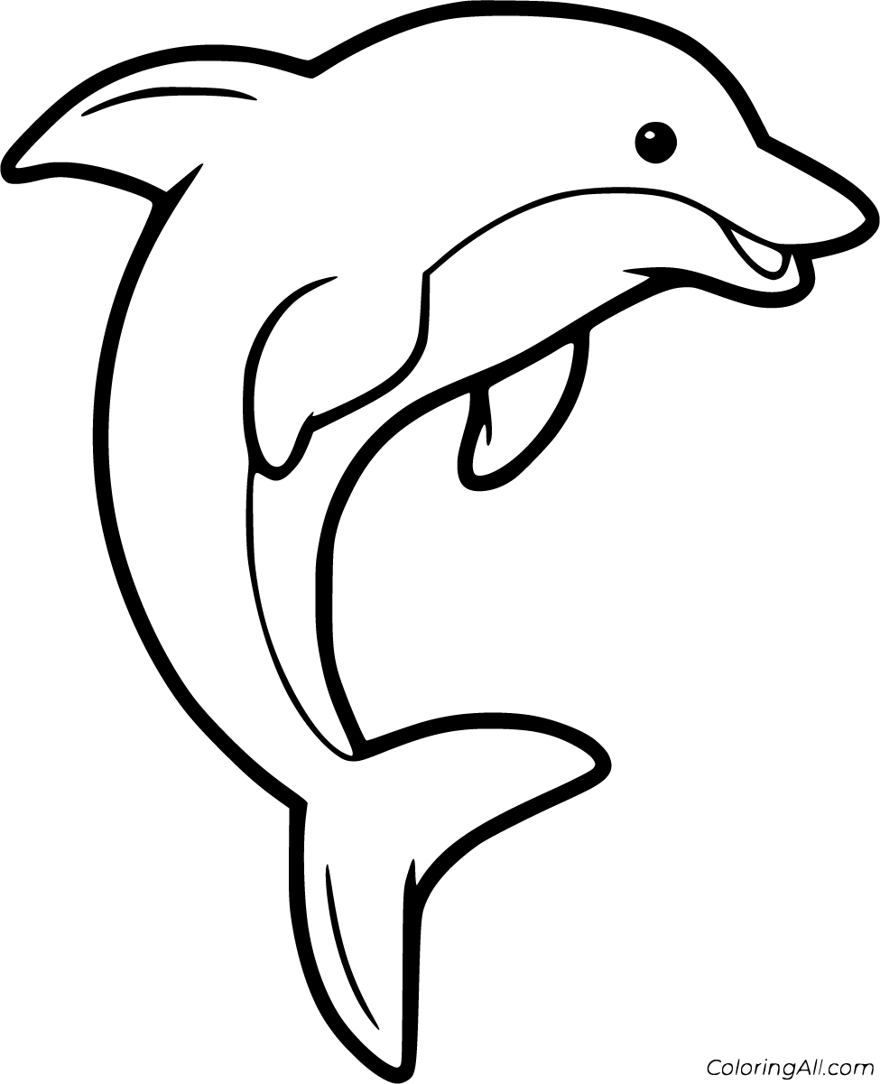 Dolphin Colouring Pages Free Printable - Printable World Holiday