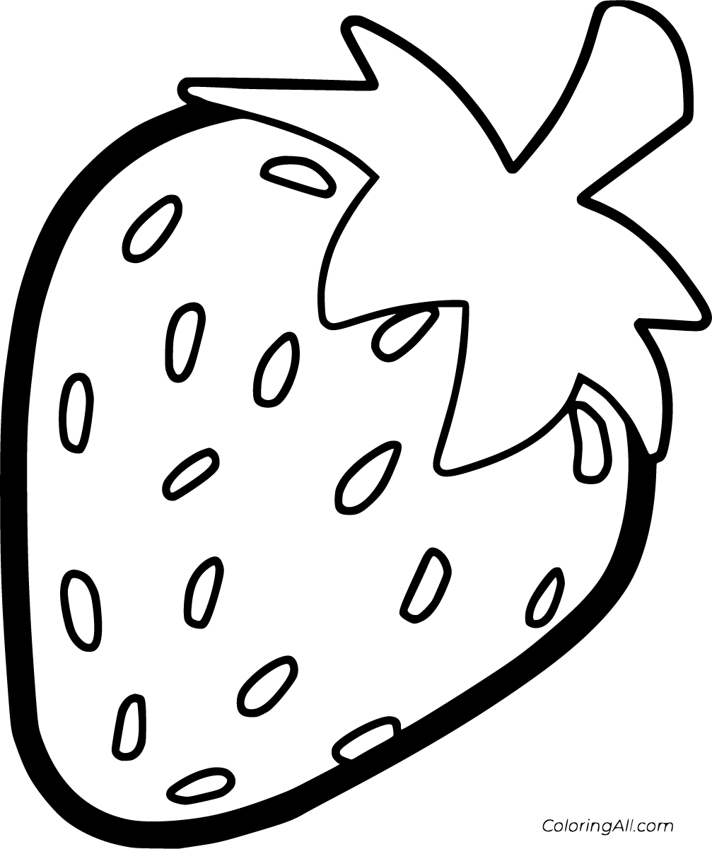Strawberry Coloring Pages - ColoringAll