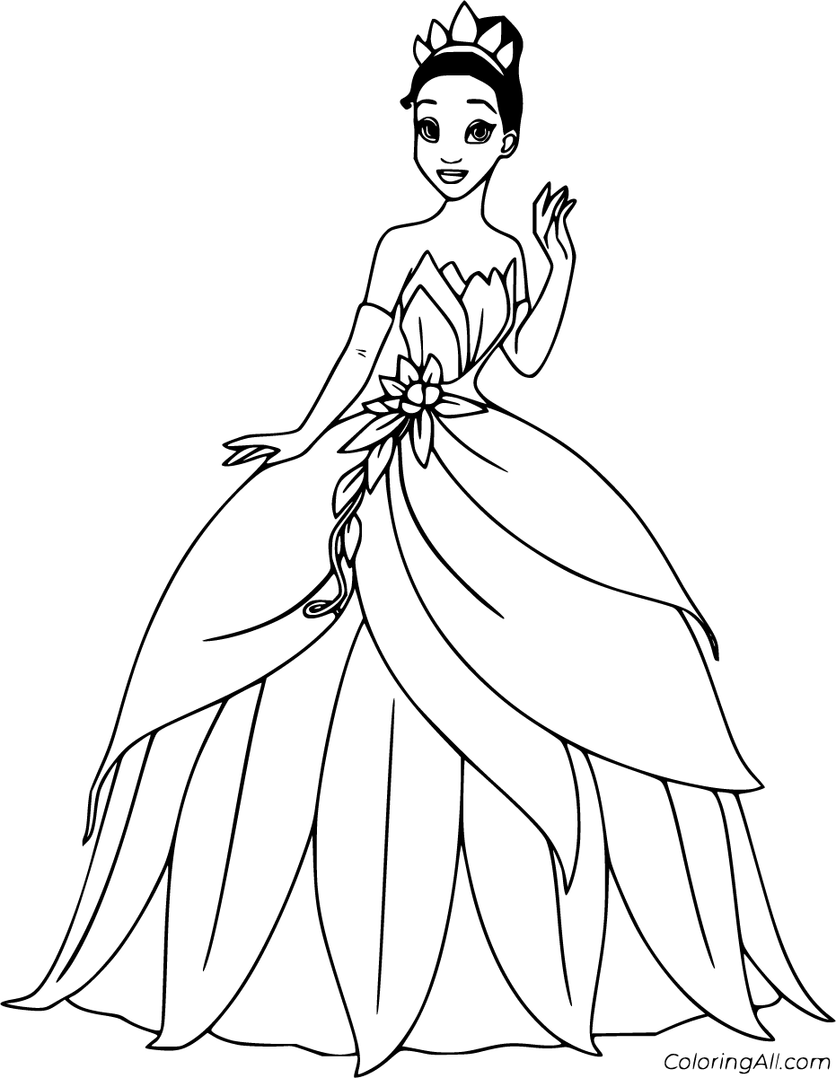 disney the princess and the frog coloring pages