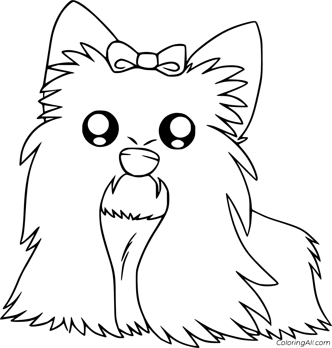 Yorkie Coloring Pages   ColoringAll