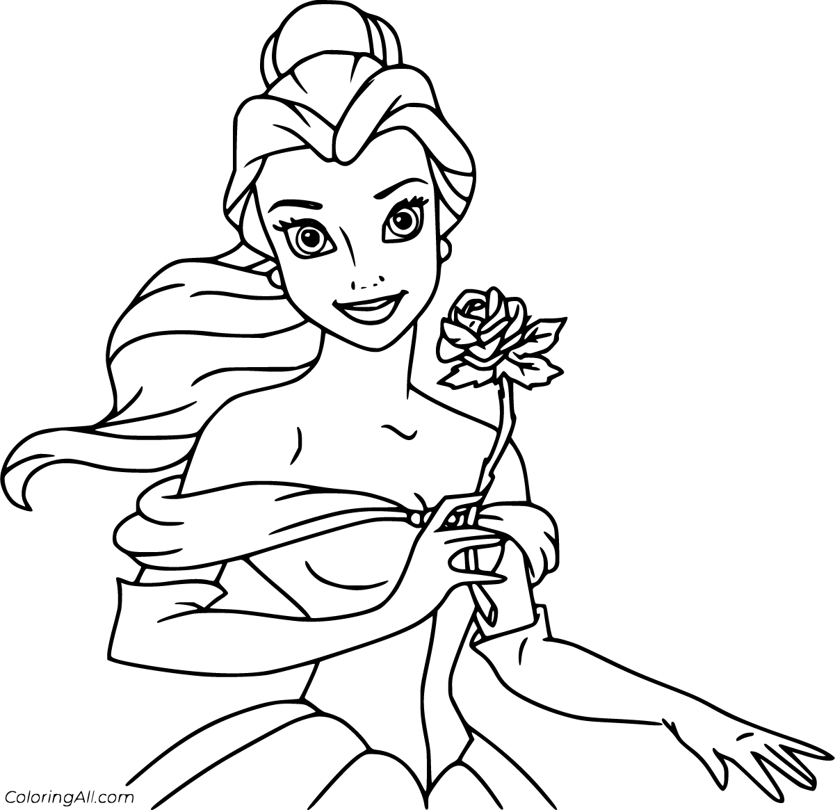 Beauty and the Beast Coloring Pages   ColoringAll