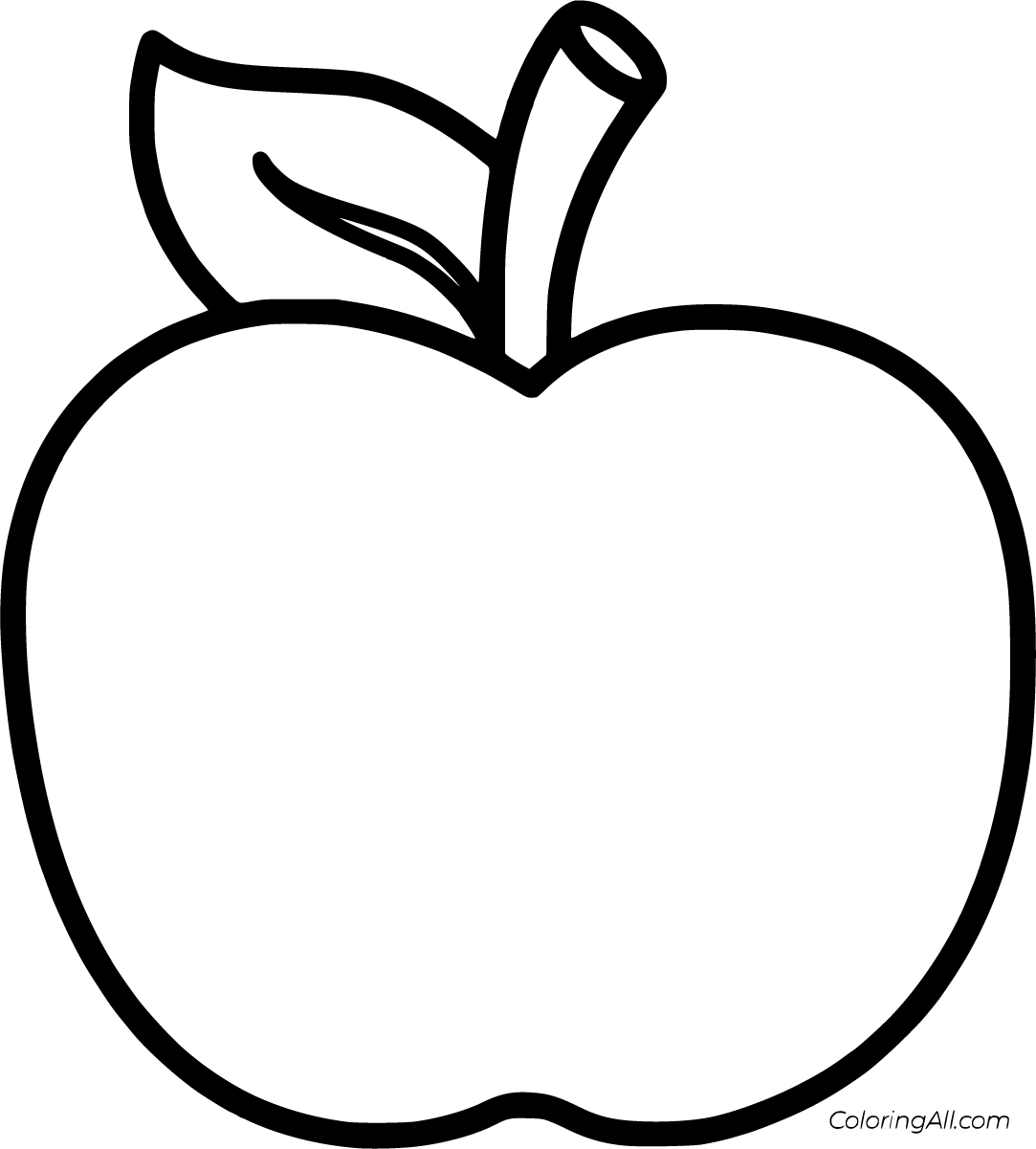 Apple Coloring Pages (33 Free Printables) - ColoringAll