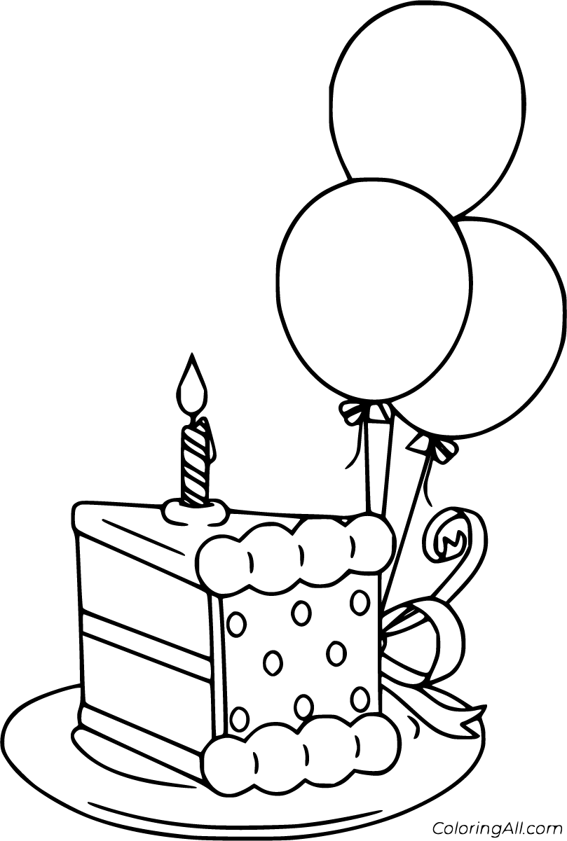 Download Birthday Balloon Coloring Pages - ColoringAll
