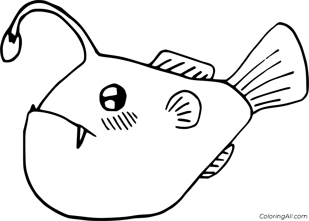 Anglerfish Coloring Pages - ColoringAll