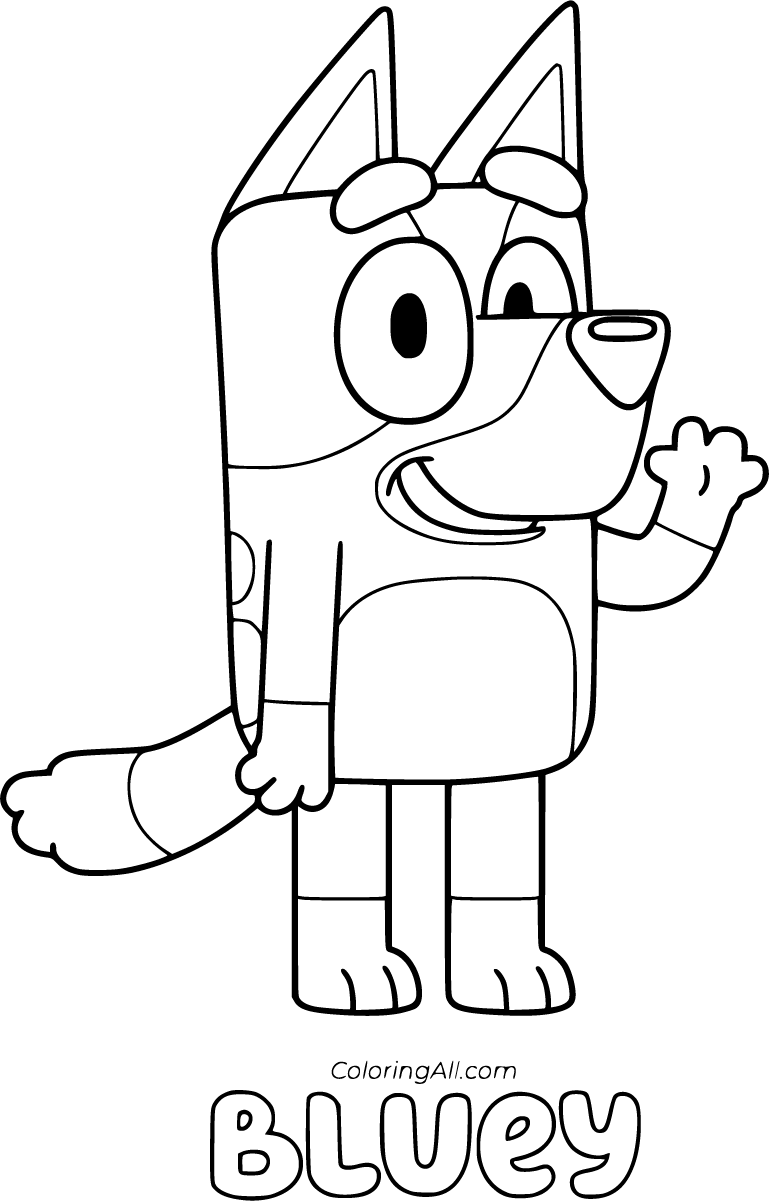 Bluey Coloring Pages ColoringAll