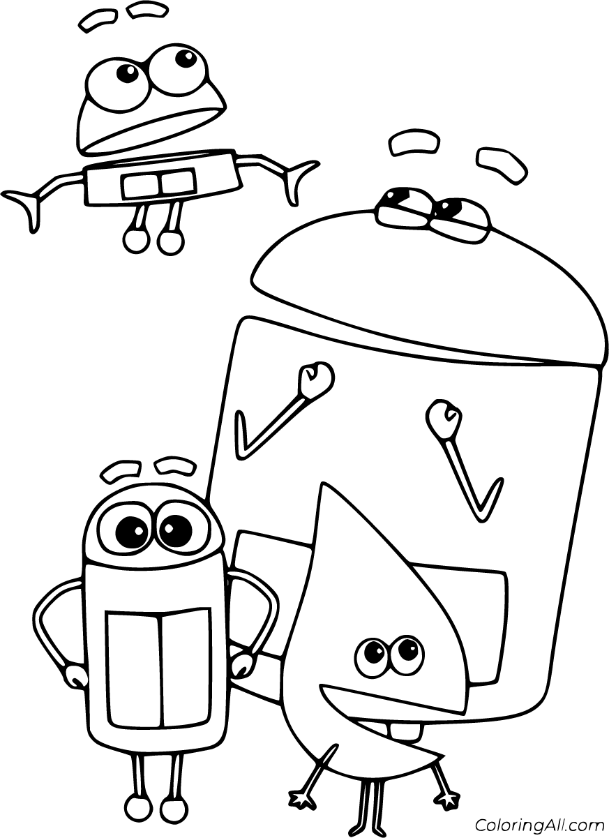 StoryBots Coloring Pages ColoringAll