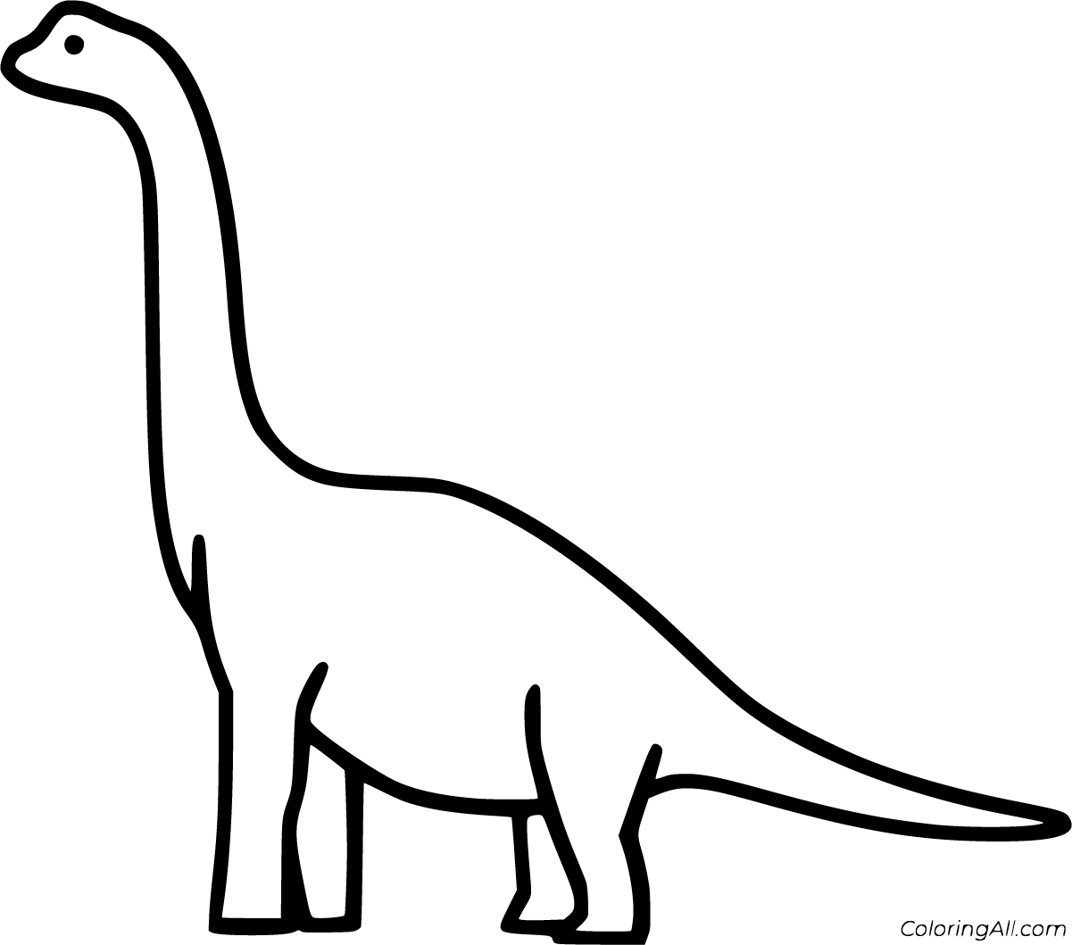 Brachiosaurus Coloring Pages ColoringAll