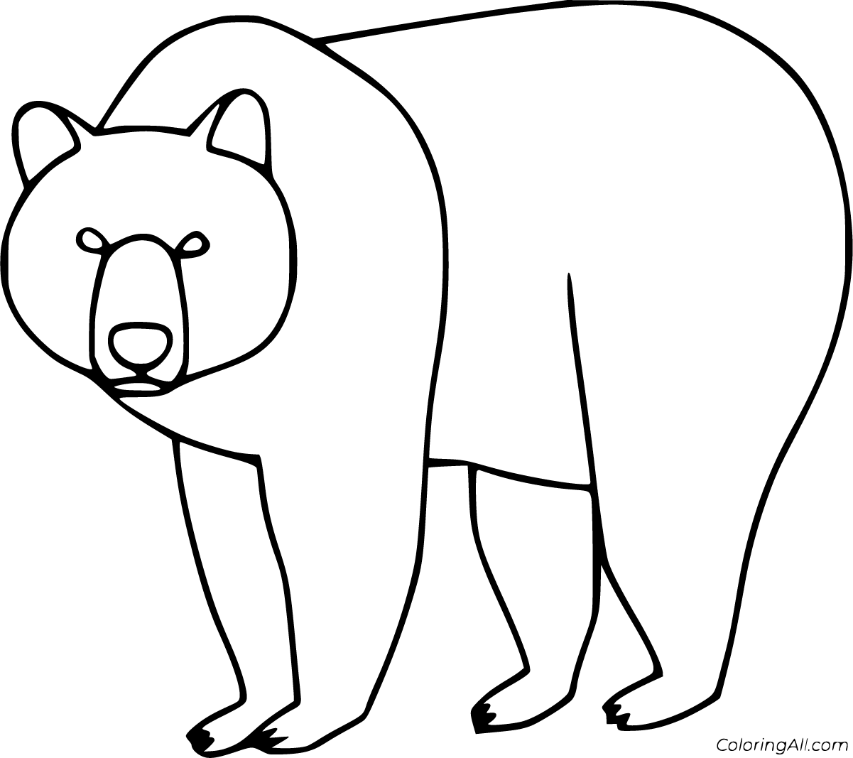 Brown Bear Coloring Pages ColoringAll