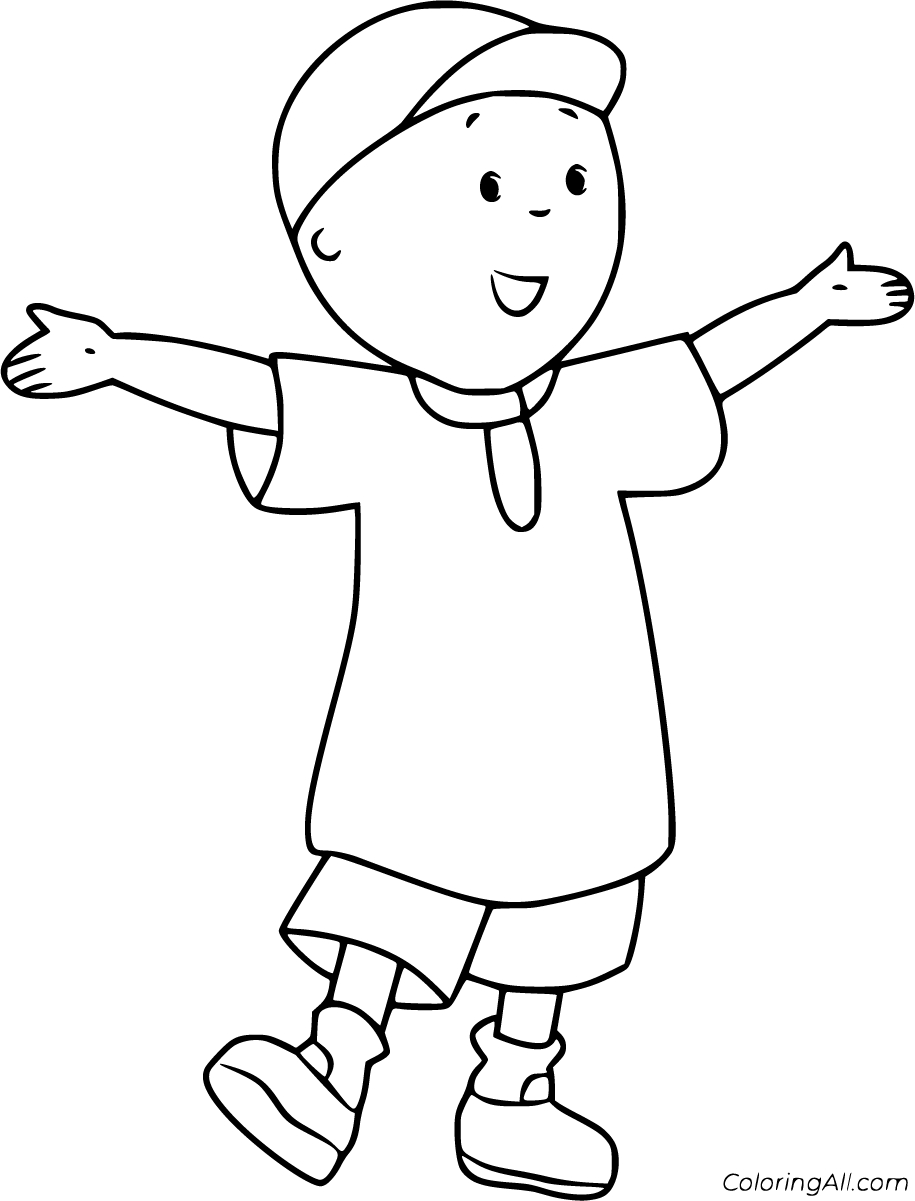 Caillou Coloring Pages - ColoringAll