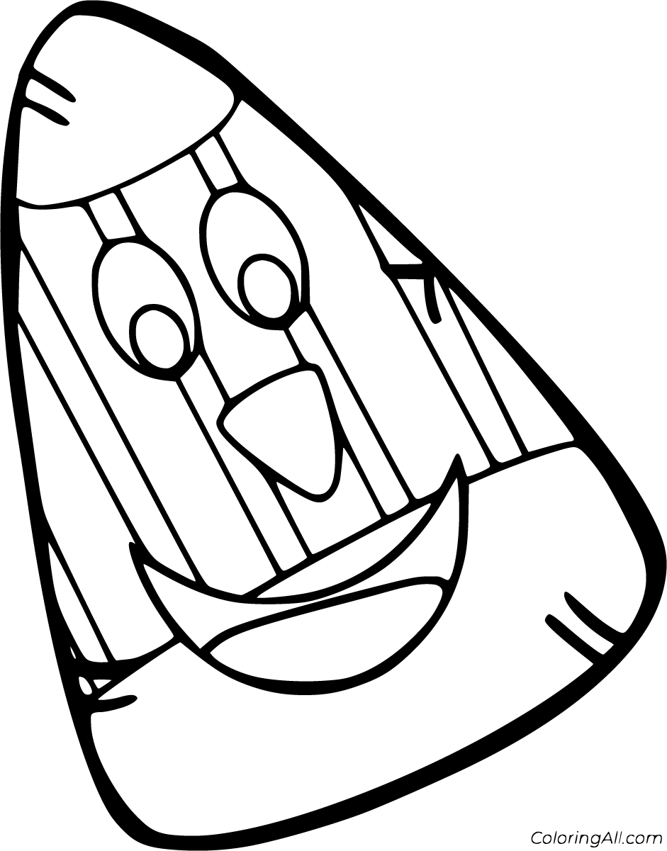 Candy Corn Coloring Pages ColoringAll