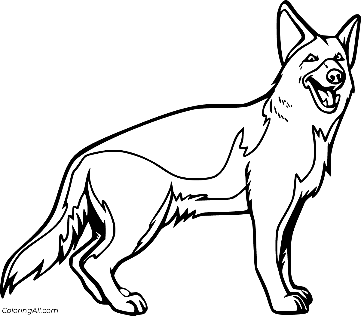 coloring pages of german shepherds