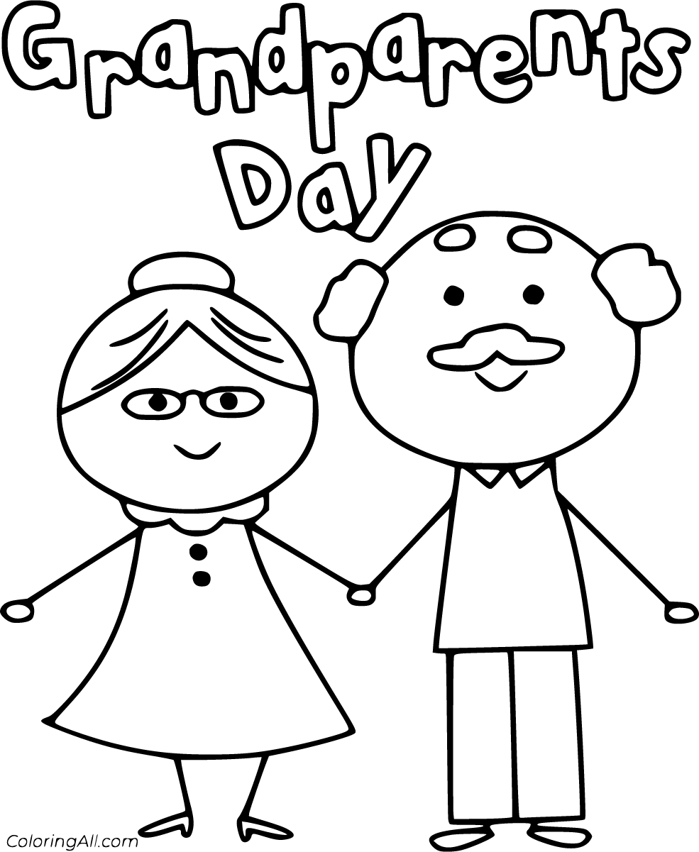 Hand Writing Sign Happy Grandparents Day. Business Approach National Holiday  To Celebrate And Honor Grandparents Line Drawing For Guy Holding Phone  Presenting New Ideas With Speech Bubble. Stock Photo, Picture and Royalty