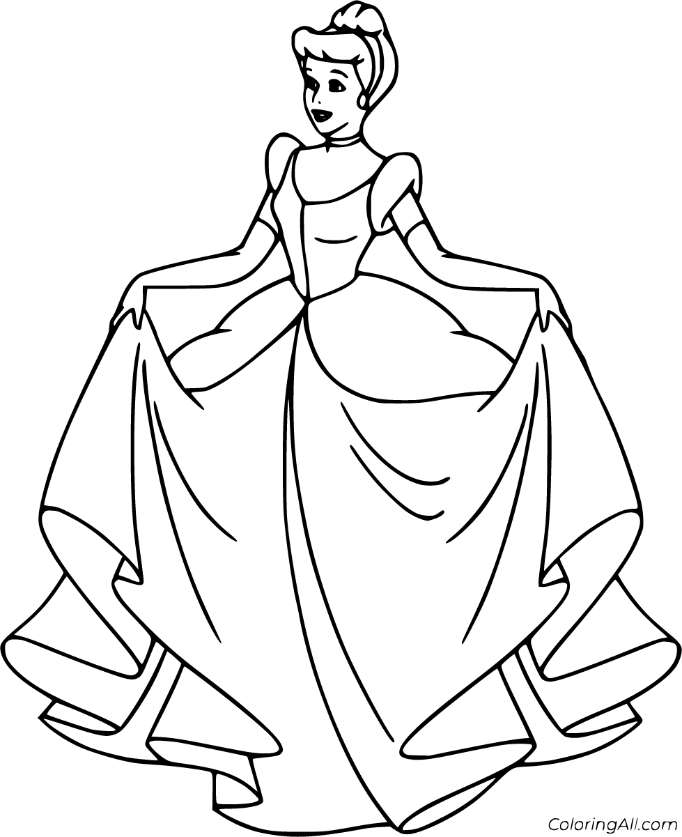 Cinderella coloring pages. Print for kids | WONDER DAY — Coloring pages for  children and adults