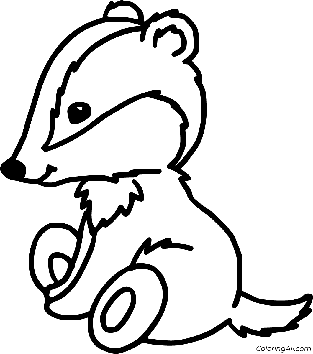 Badger Coloring Pages   ColoringAll