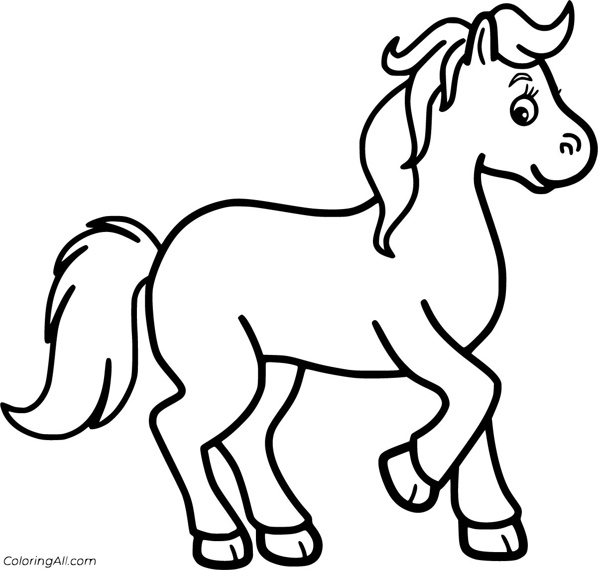 arabian horse head coloring page