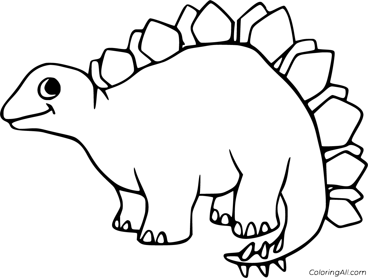 Download Stegosaurus Coloring Pages - ColoringAll