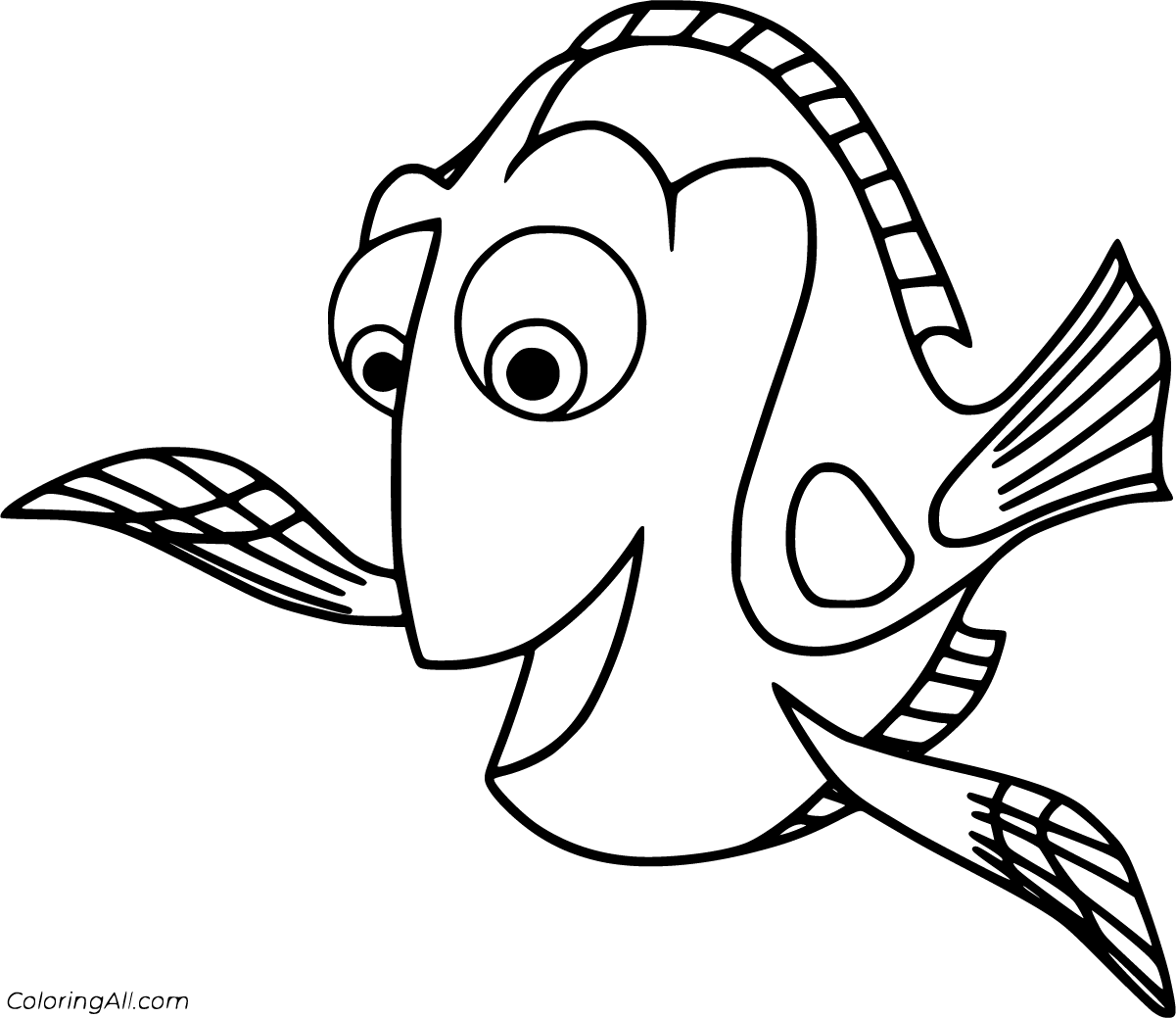 Finding Dory Coloring Pages - ColoringAll