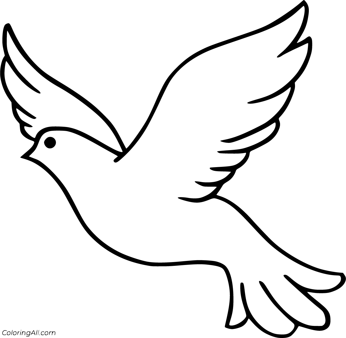Dove Coloring Pages - ColoringAll