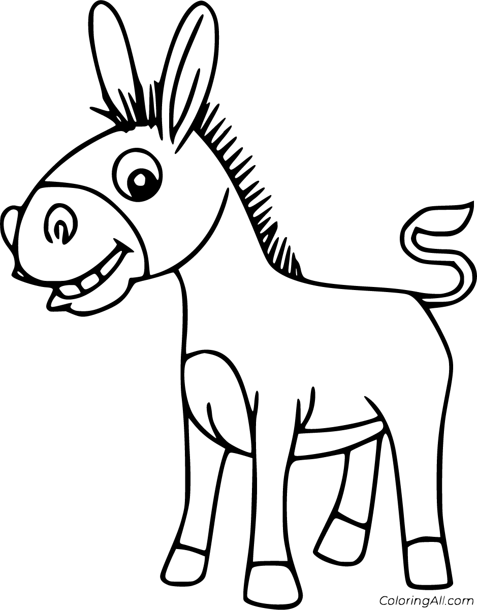 Mule Coloring Pages - ColoringAll