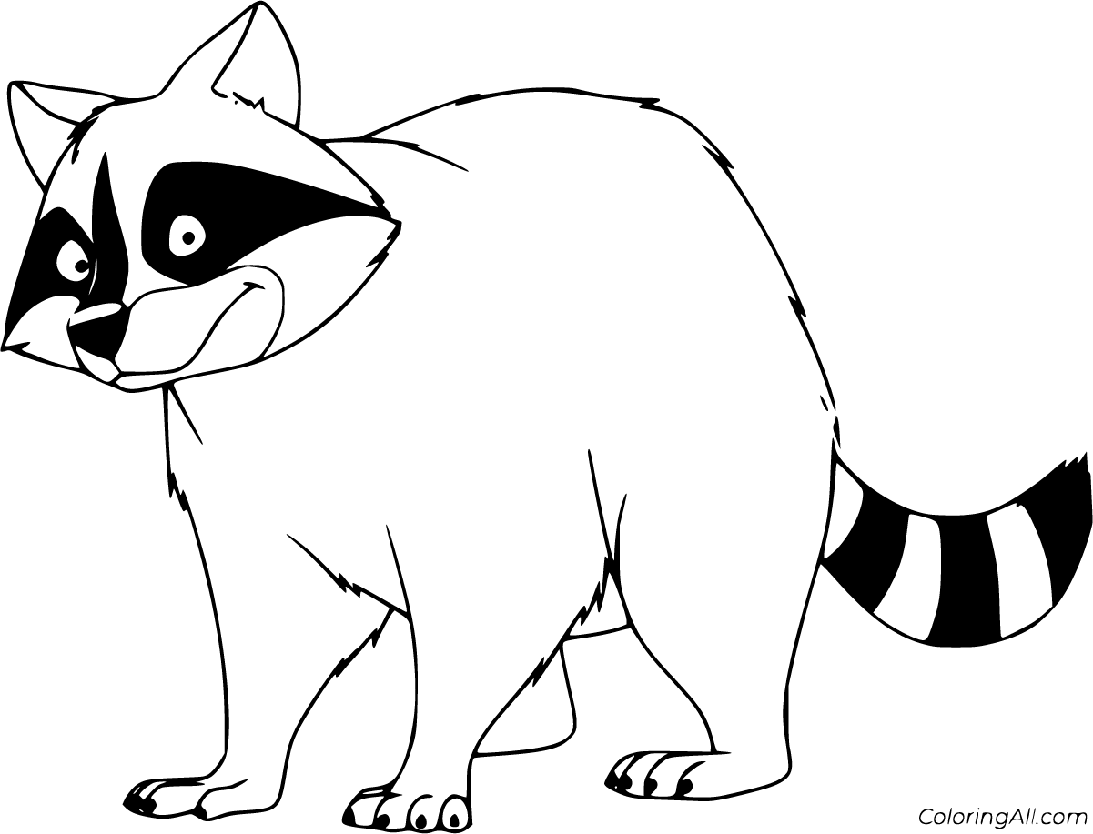 Raccoon Coloring Pages - ColoringAll