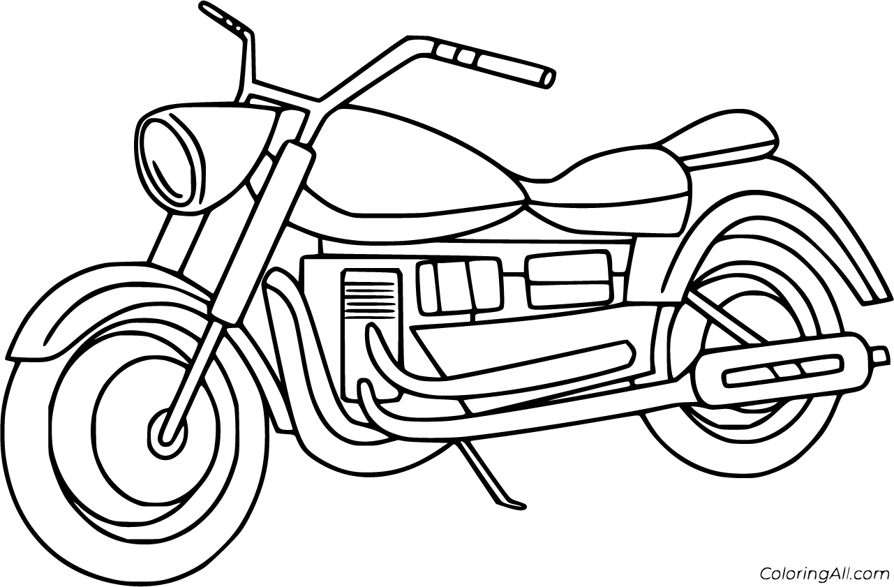 Motorcycle Coloring Pages (52 Free Printables) - ColoringAll