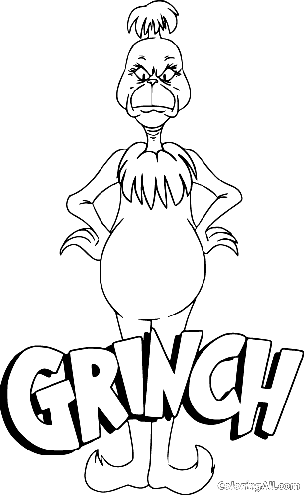 Grinch Coloring Pages - ColoringAll