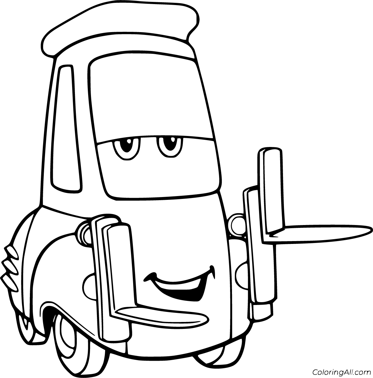 cars movie characters coloring pages