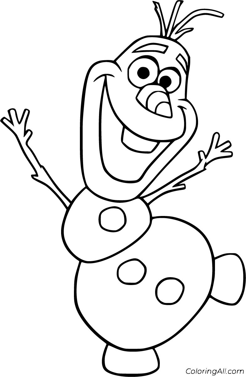 Olaf Coloring Pages   ColoringAll