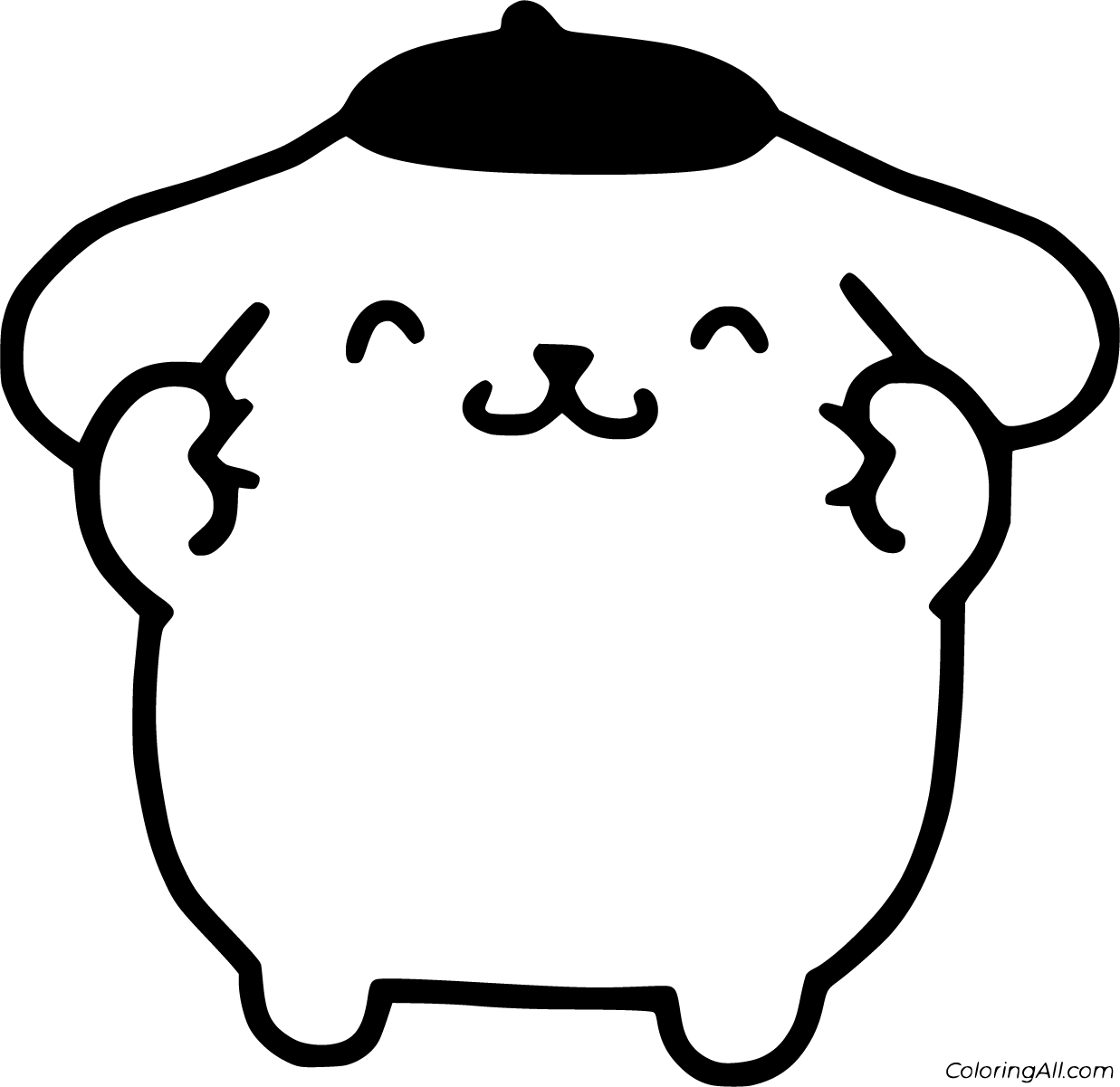 Pompompurin Coloring Pages 41 Free Printables Coloringall