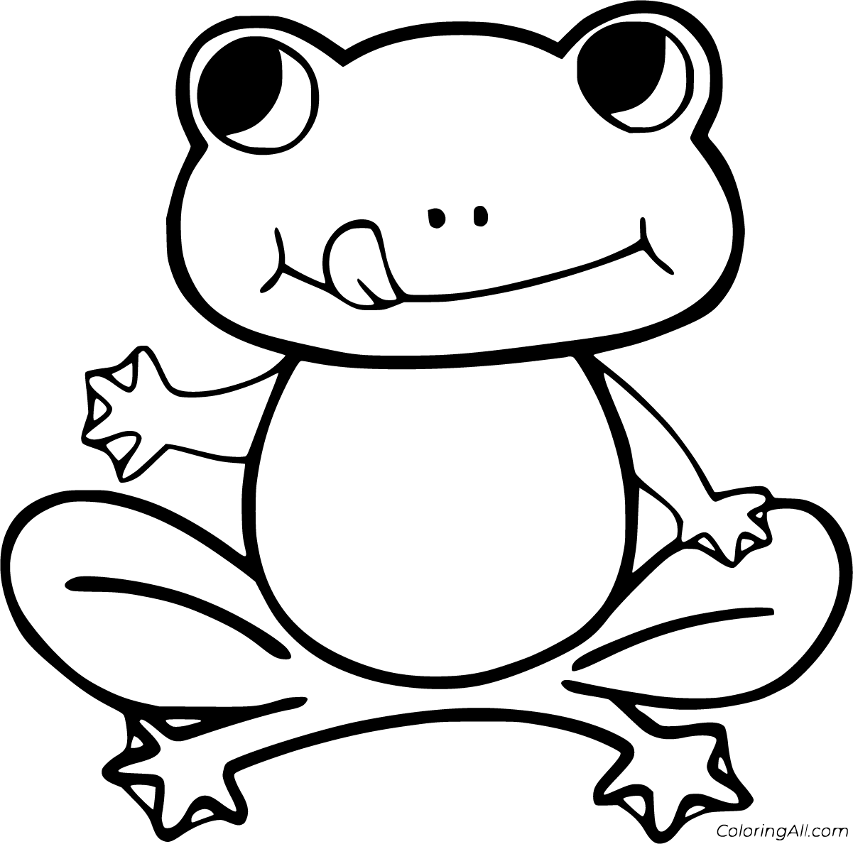 Frog Coloring Pages - ColoringAll