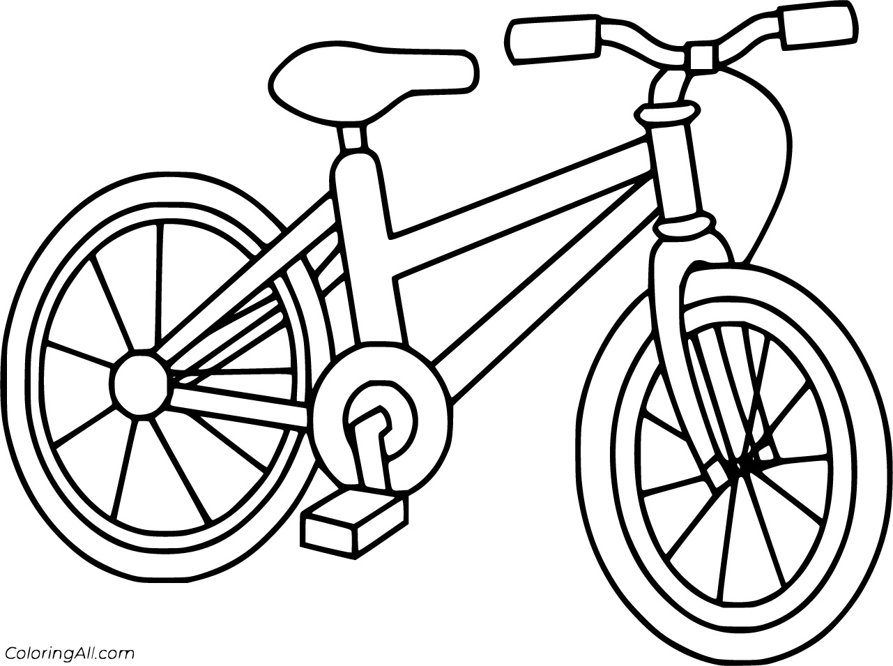 Bicycle Coloring Pages - ColoringAll