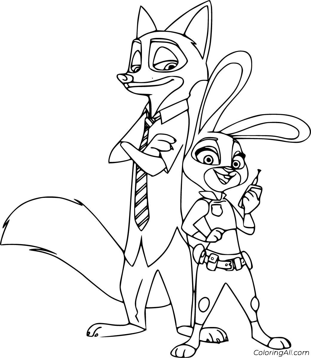 Zootopia Coloring Pages   ColoringAll