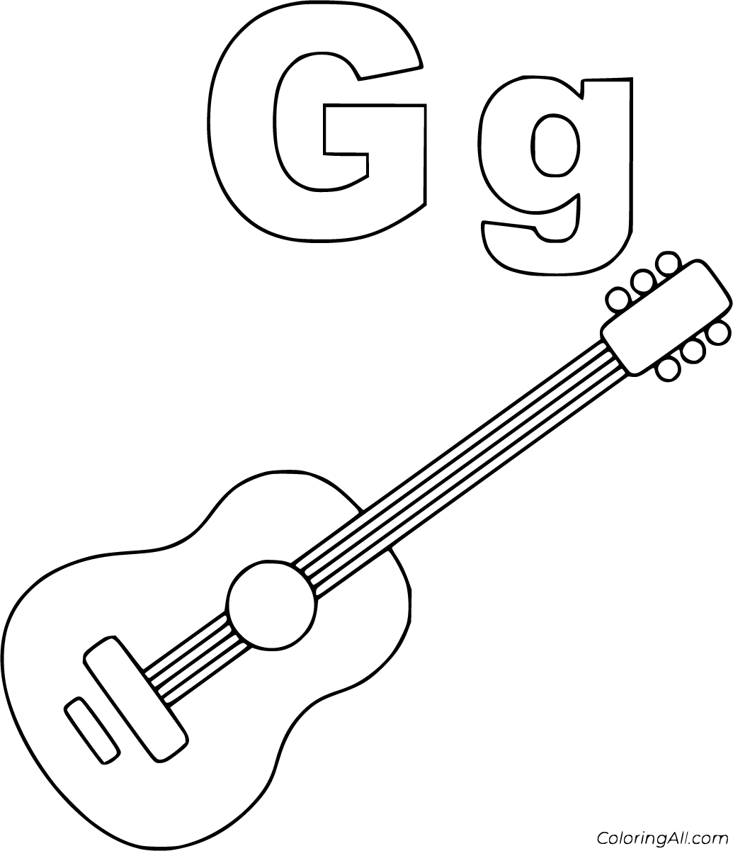 Letter G Coloring Pages Preschool