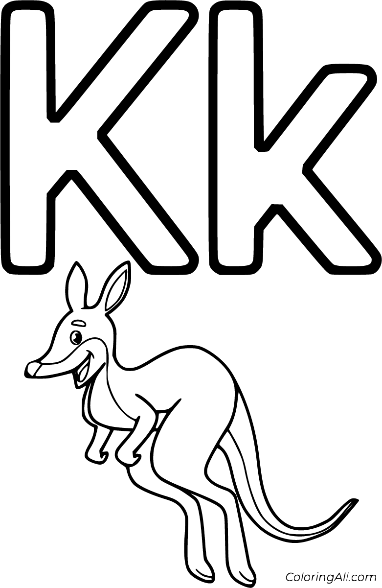 Letter K Coloring Pages ColoringAll