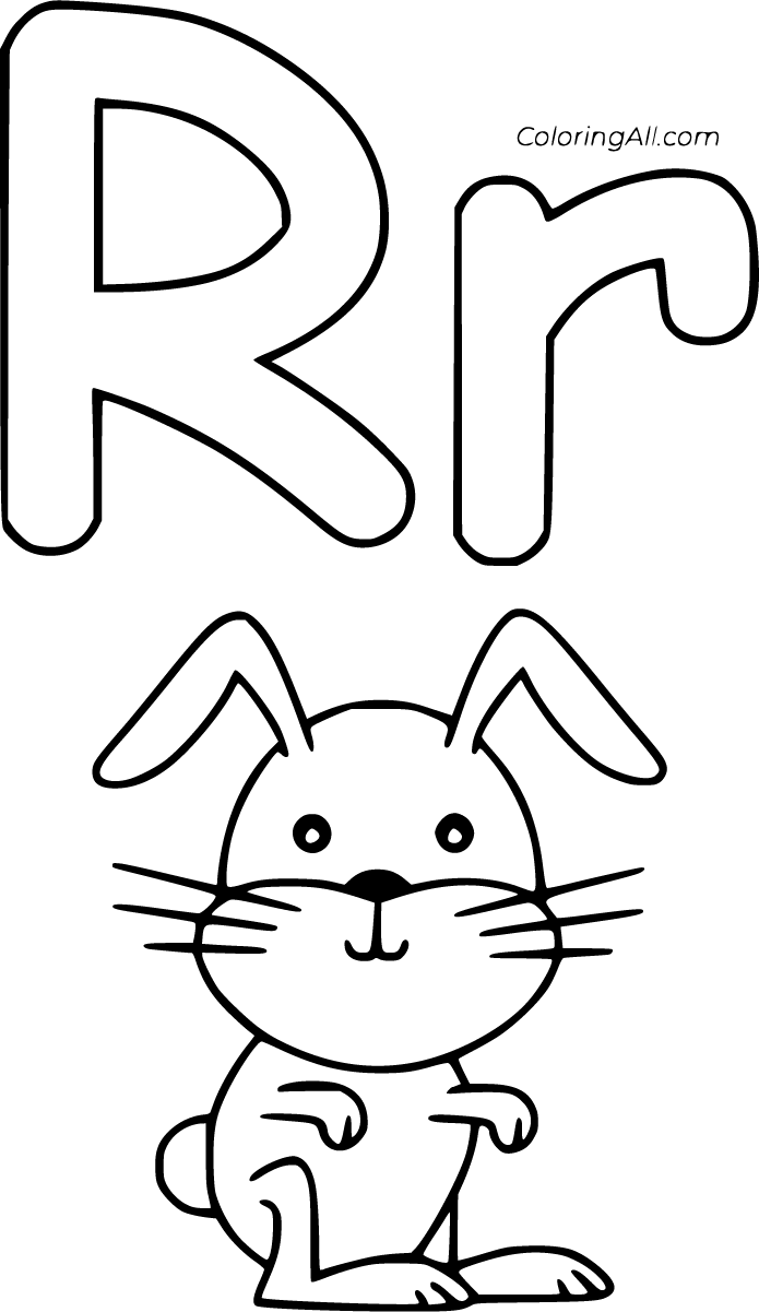 Letter R Coloring Pages ColoringAll