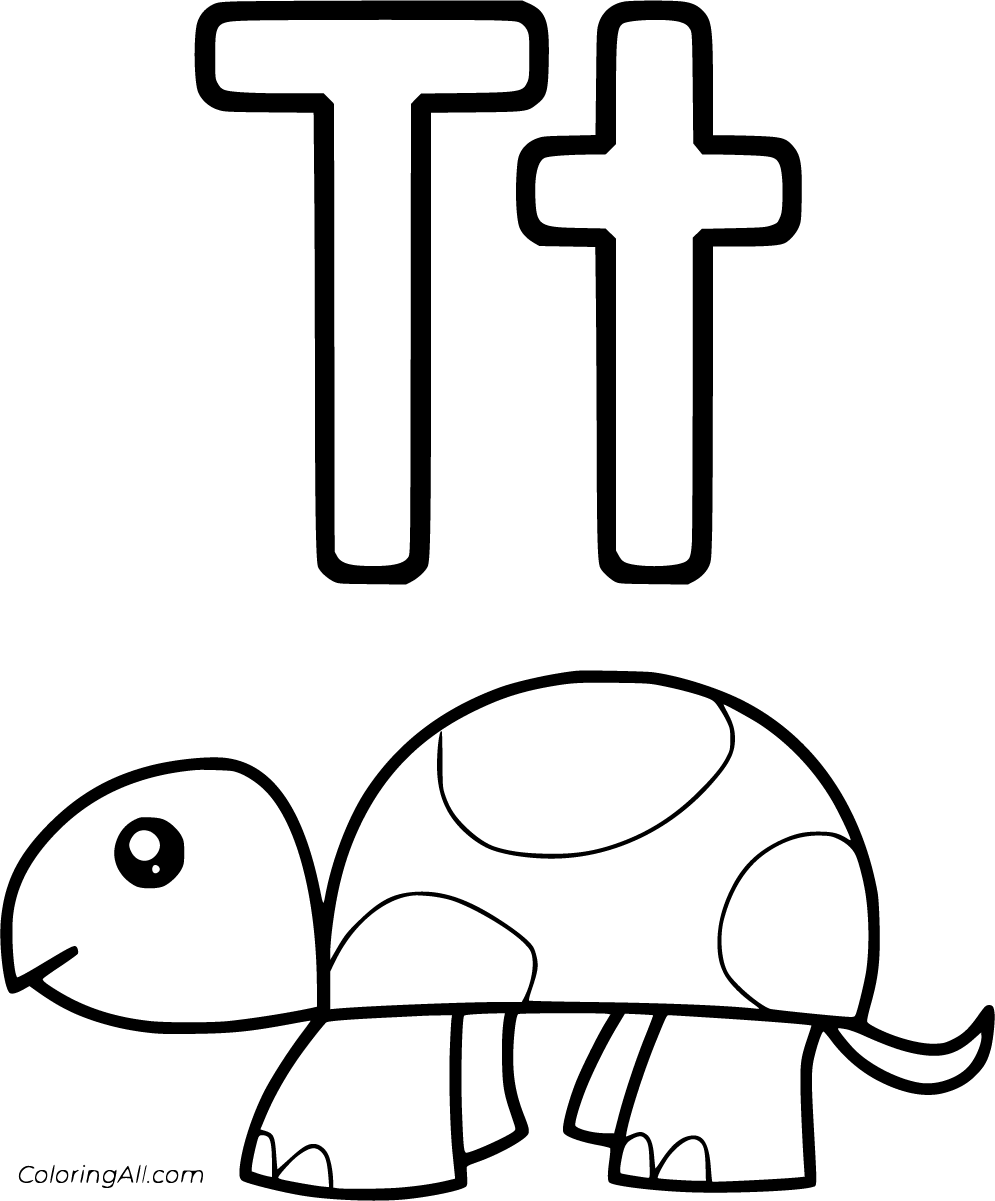 Download Letter T Coloring Pages - ColoringAll