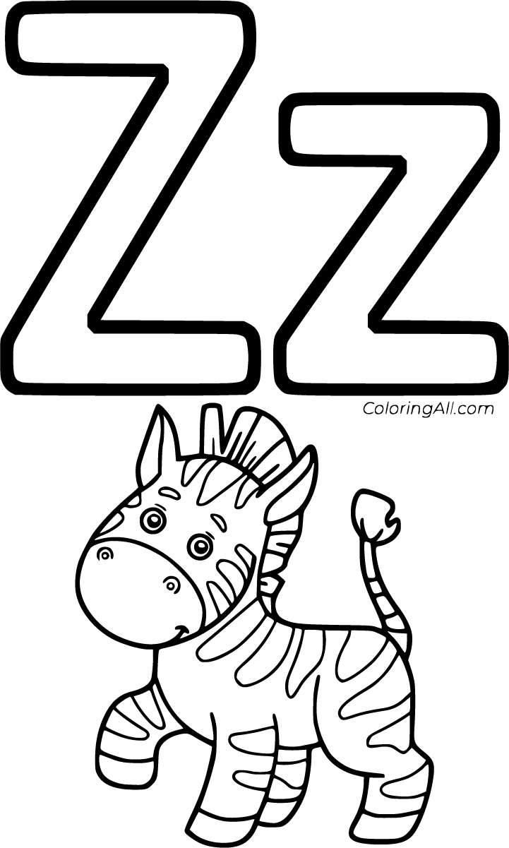 Letter Z Coloring Pages 27 Free Printables Coloringall