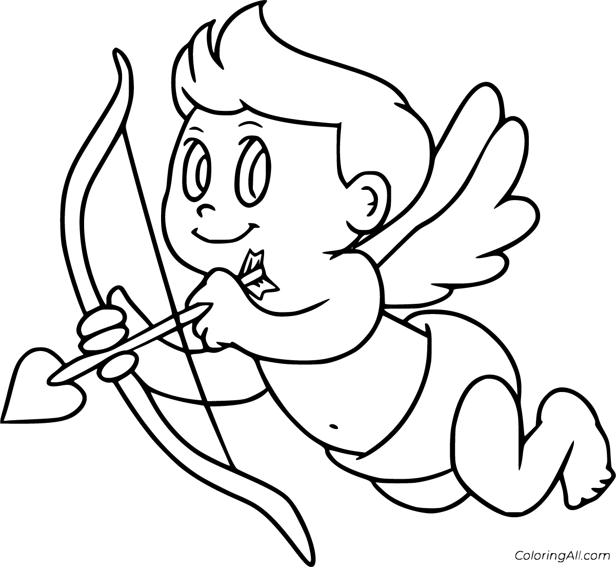 Cupid Coloring Pages Printable