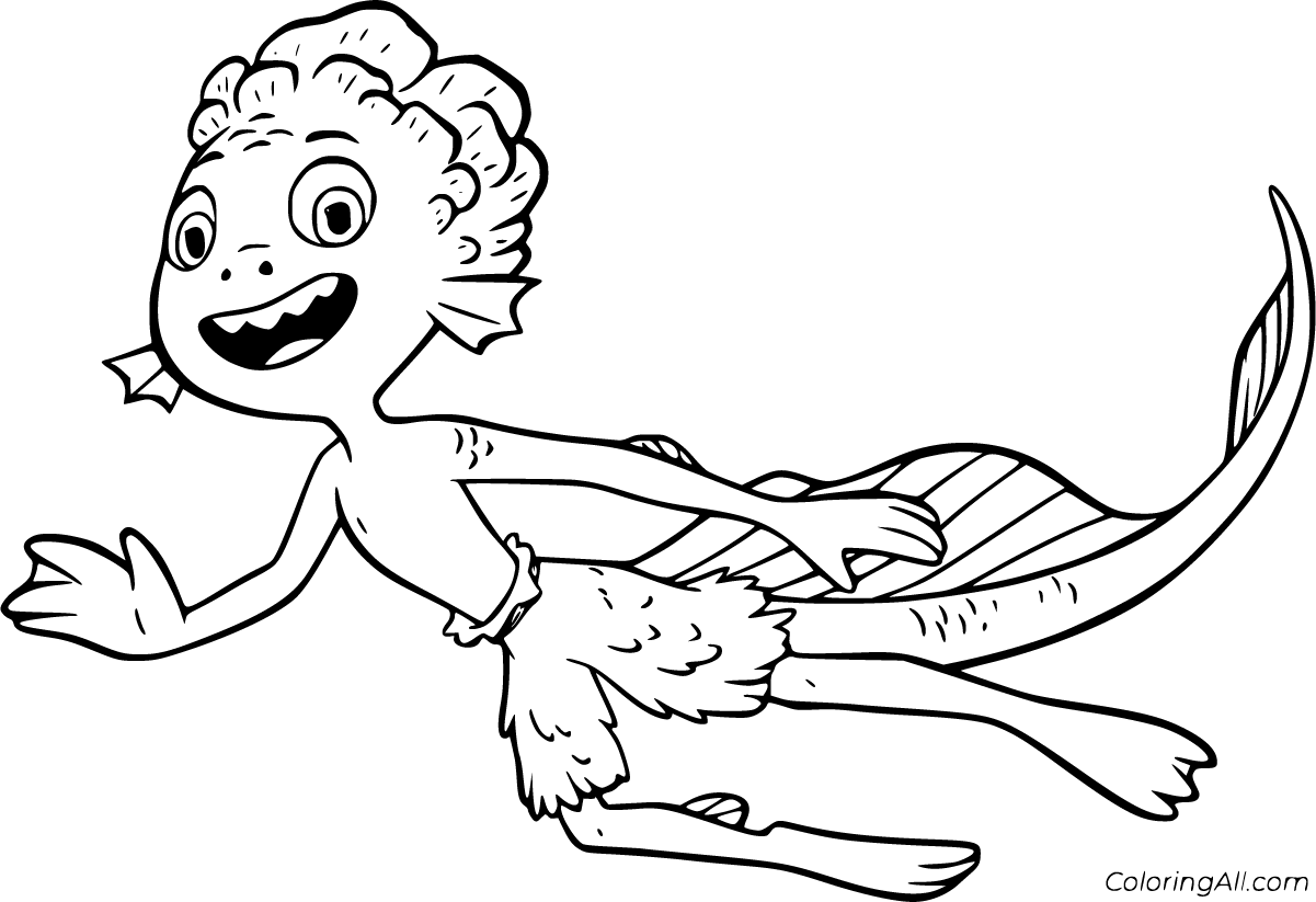 Luca Coloring Pages - ColoringAll