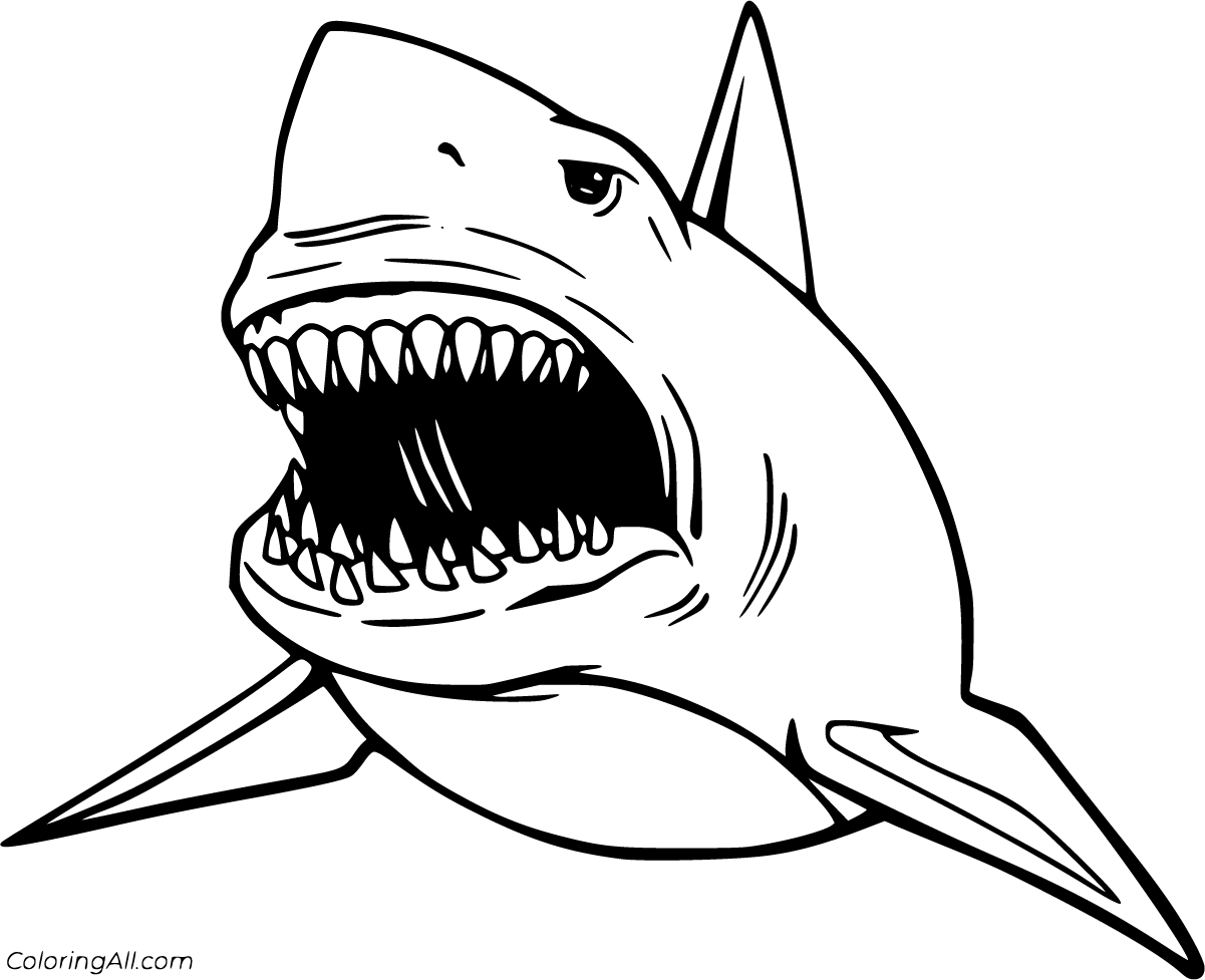 Megalodon Coloring Pages - ColoringAll