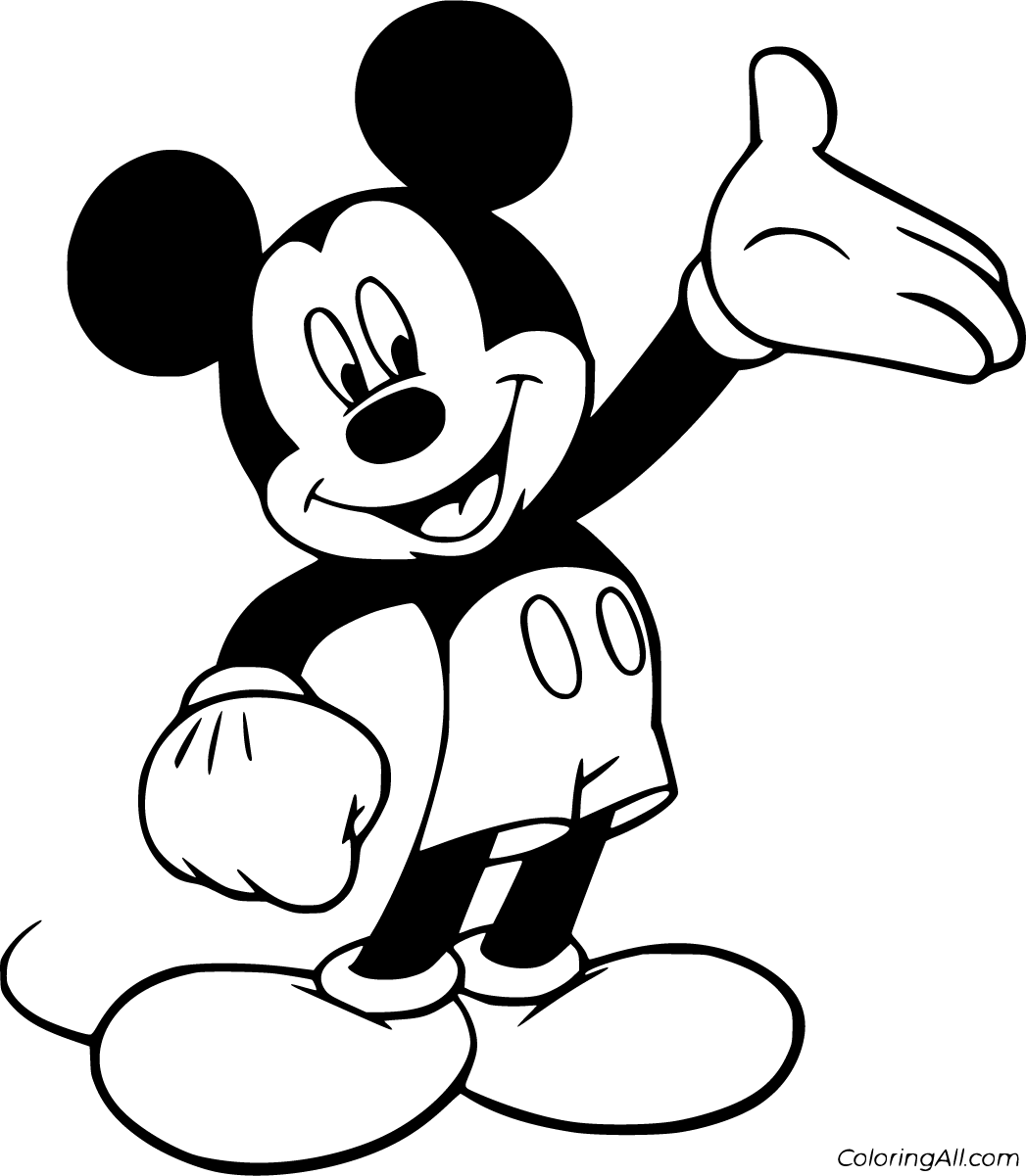 Mickey Mouse Coloring Pages (41 Free Printables) - ColoringAll