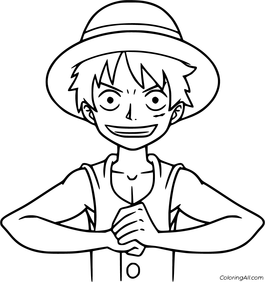 luffy coloring page coloring